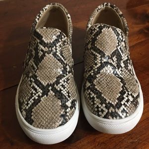 Steve Madden Snake Skin Slip On Shoes